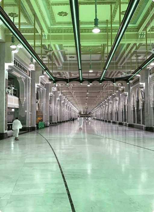 Sa'i between Safa and Marwah
