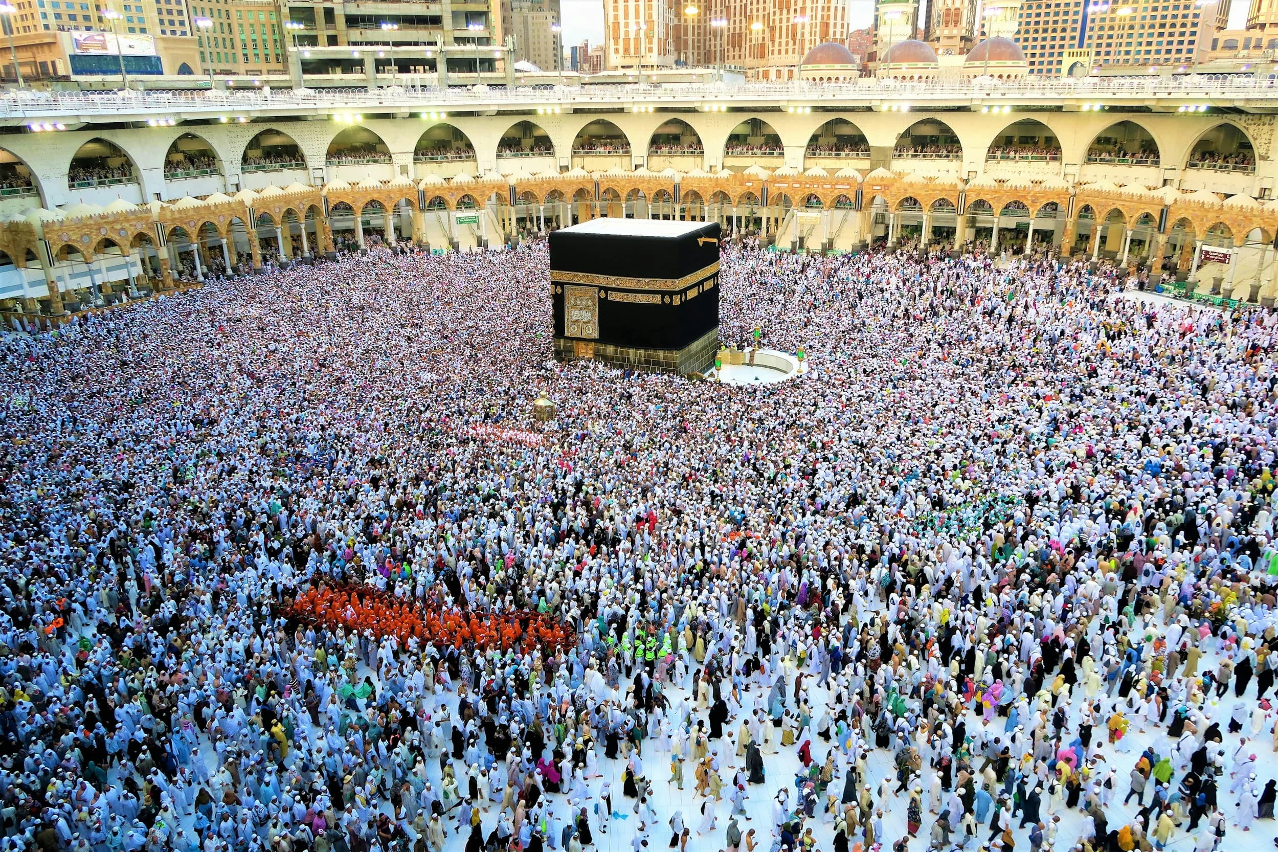 Pilgrims performing the rites of Umrah